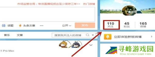 微博怎么设置不让别人看我关注的人