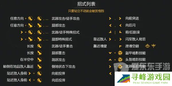 暗影格斗3出招表大全 暗影格斗3出招顺序