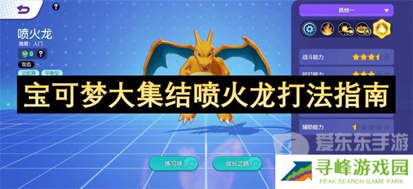 宝可梦大集结喷火龙怎么玩的 喷火龙玩法指南