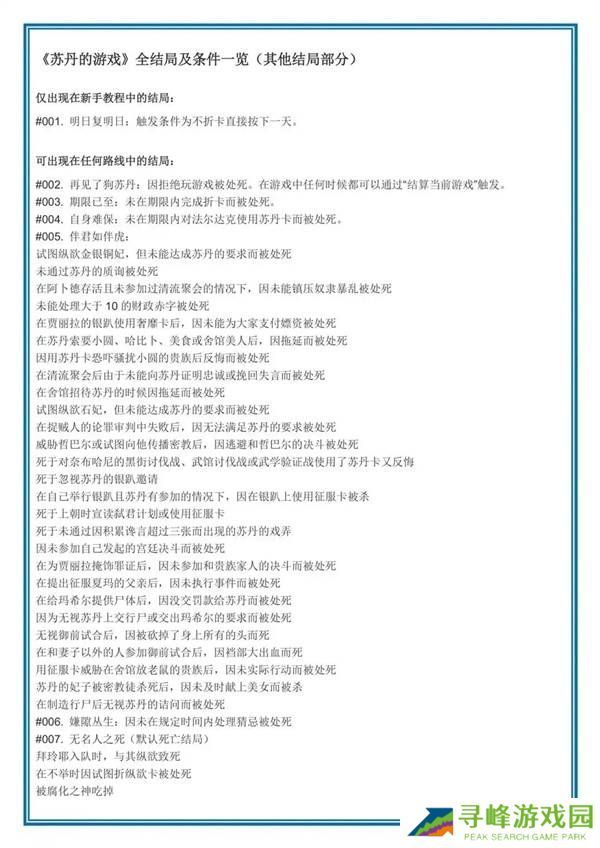 苏丹的游戏结局攻略大全   逃亡