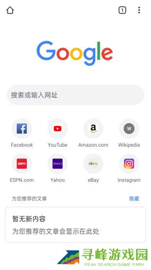 谷歌浏览器截图
