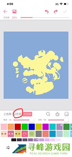 漫芽糖涂色怎么分区1